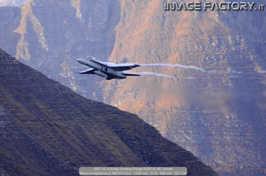 2007-10-10 Axalp Shooting Range 0208 FA-18C Hornet
